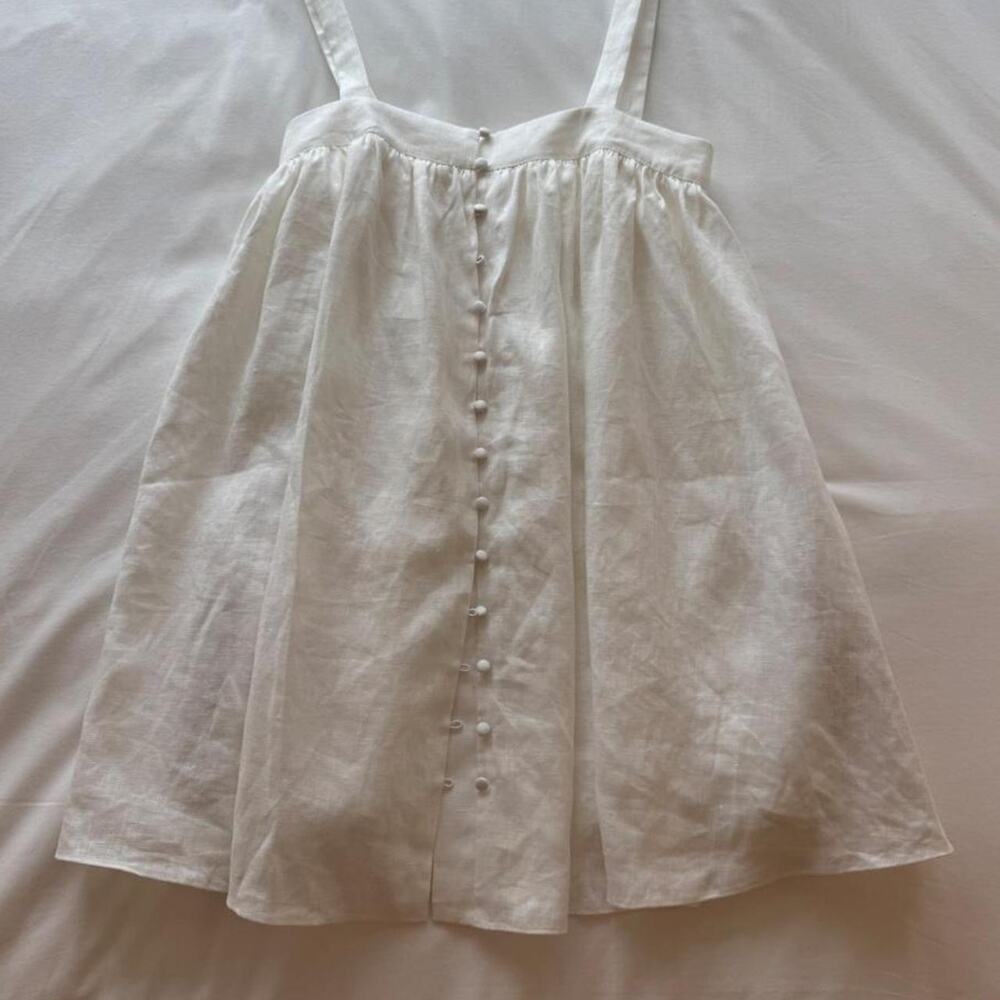 Tularosa white mini dress with pockets